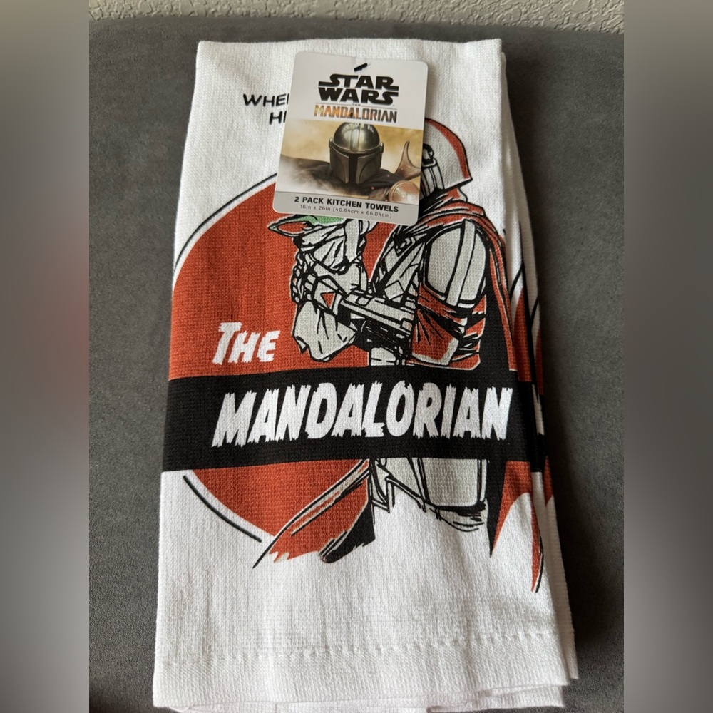 Disney Star Wars The Mandalorian Kitchen Towels Set of 2 NWT